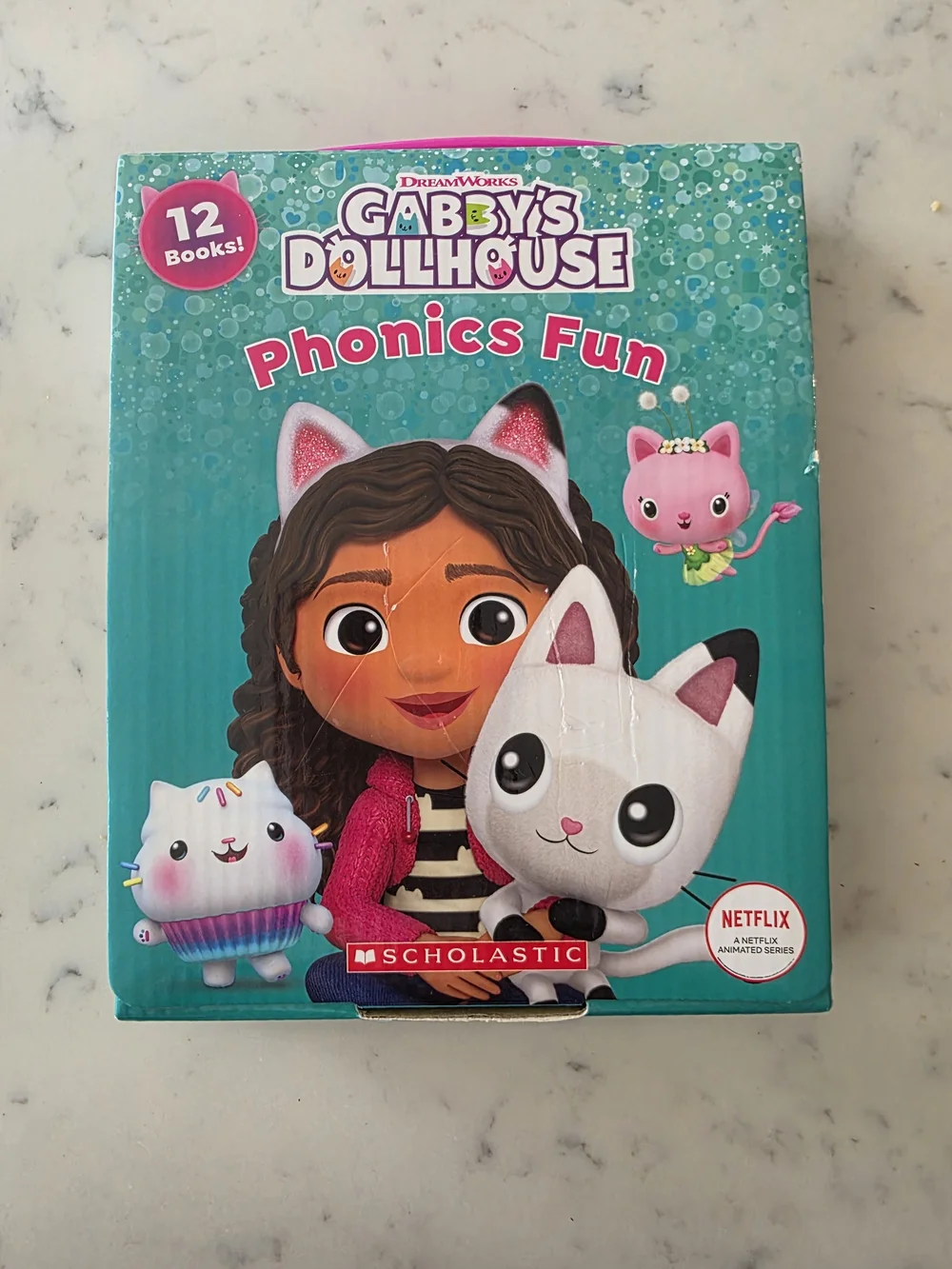 Gabby's Dollhouse Phonics Fun Kids Book Set - Teal
